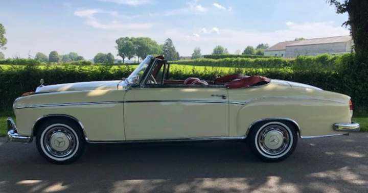 Mercedes-Benz 220 SE Cabriolet gestohlen in Aachen